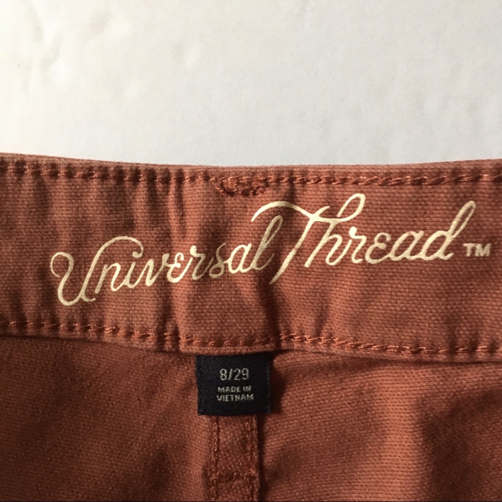 Universal Thread High Rise Midi Button Front Short - image 5